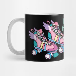 Funny Skating 60s 70s 80s Roller Skates Retro Vintage Party Mug